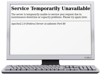 Service Temporarily Unavailable（503エラー）